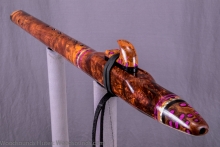 Honduran Rosewood Burl Native American Flute, Minor, Low E-4, #K4F (12)